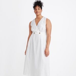 Madewell Button Waist Midi Dress NWT